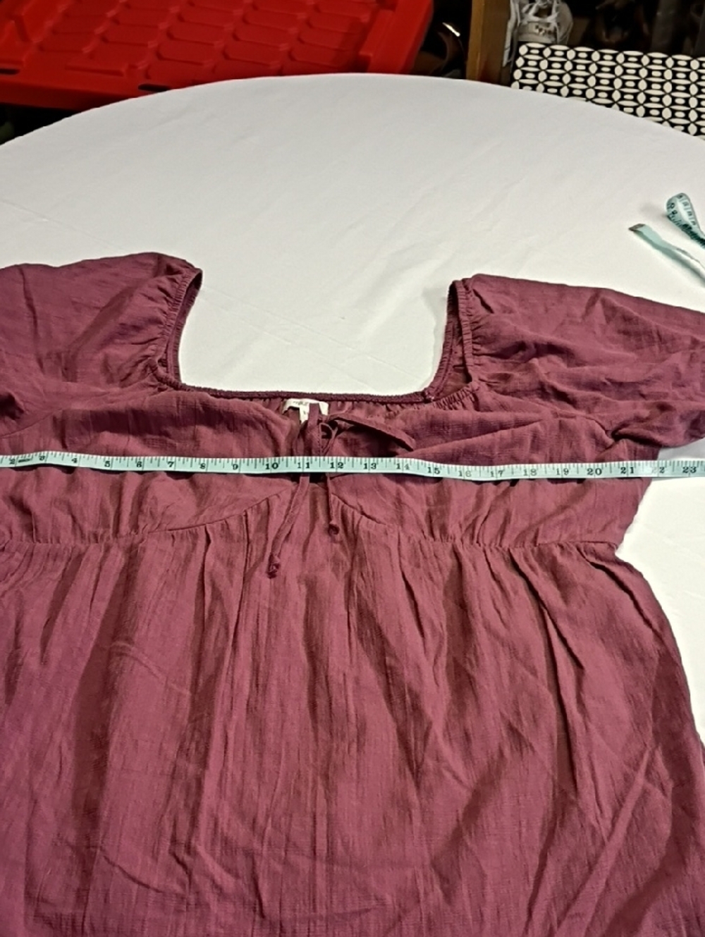 NWT Maurices Plus Size Tie Front Babydoll Blouse Women's Size XL - Picture 10 of 12